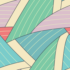 Repetitive wave line mesh with pleasant colors. Abstract mesh structure seamless pattern.