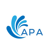 APA Letter Logo. APA  Blue Image On White Background. APA Monogram Logo Design For Entrepreneur And Business. APA Best Icon. 

