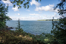 St. Lawrence River Seen From McDonald Island In The Thousand Islands In Ontario