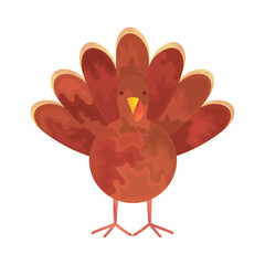 Sticker - cartoon turkey icon