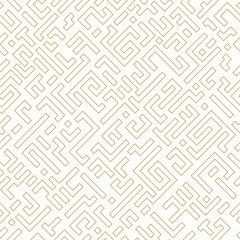 Poster - Abstract geometric seamless pattern background in golden. Vector illustration