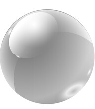 Grey Glass Ball
