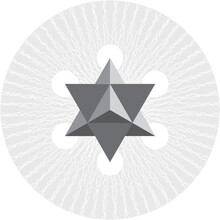 Black And White A Star Of David, Hebrew Magen David - Shield Of David, Magen Or Mogen, Jewish Symbol Composed Of Two Overlaid Equilateral Triangles That Form A Six-pointed Star