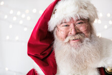 Santa Claus Looks At Camera With Big Smile