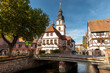 The town-hall and the river Mumling in Erbach