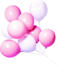 Png Pink Color Balloons Clear Background
