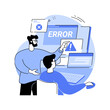 © Visual Generation - Remote troubleshooting isolated cartoon vector illustrations.