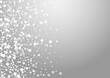 © Natallia - Silver Snow Vector Grey Background. Grey Magic