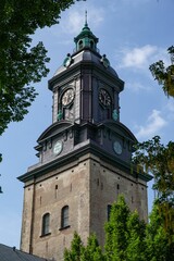 Wall Mural - Clock tower of the German church Tyska Kyrkan, Gothenburg, Sweden