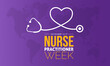 Vector illustration design concept of Nurse Practitioner Week observed on November 13 to 19