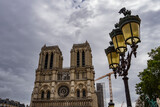 Fototapeta Fototapety Paryż - Katedra Notre Dame w Paryżu podczas remontu po pożarze.