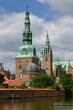 Vertical shot of the Frederiksborg Castle, Copenhagen, Denmark