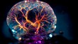 © cfhdesign - Macro concept of a brain connecting to pure love and intent