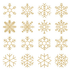 Sticker - set of snowflakes