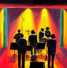 music illustration jazz digital art band background artwork abstract textured colorful
instrument festival concert entertainment geometric style 