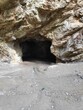 Huge dark cave in rock