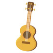 Isolated wooden guitar icon Flat design Vector