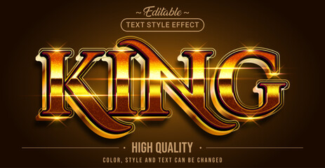 Poster - Editable text style effect - King text style theme.