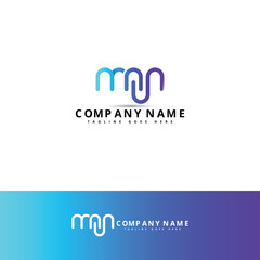 logo design letter m s n, full color, on a white background, creative minimal business brands nms mn