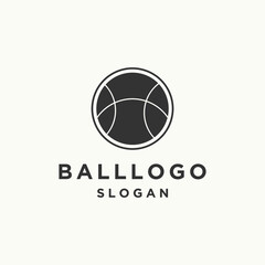 Wall Mural - Ball logo icon design template vector illustration