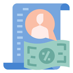 Sticker - individual income tax icon