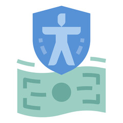 Sticker - life insurance icon