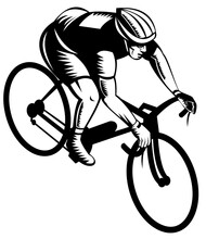 Cyclist Riding Bicycle Top 