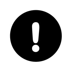 Sticker - Alert caution danger error exclamation mark icon 