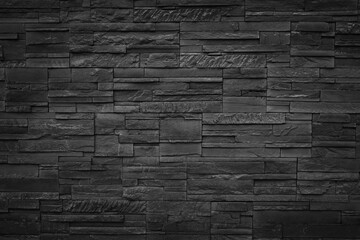 Wall Mural - Blank black and white slate wall background