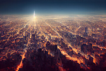 Poster - smart city icon