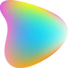 Wall Mural - Organic Shape Gradient color