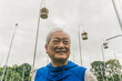 An active aging elderly who is a bird collector 