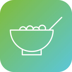 Sticker - Cereal Bowl Icon Style