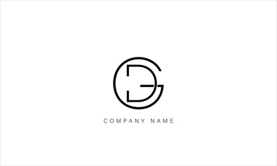 GD, DG Abstract Letters Logo Monogram