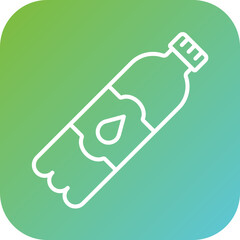 Canvas Print - Water Bottle Icon Style