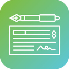 Sticker - Cheque Icon Style