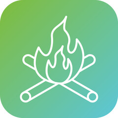 Sticker - Fire Icon Style