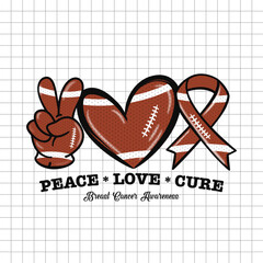 Peace, love, Cure concept