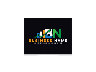 Wall Mural - Creative financial BN nb b n Logo Letter Design For Your Brand Or Business