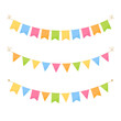 Garland flags for party, carnival or festival.