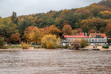 Wall Mural - autumn view of the cliff in Gdynia Orłowo