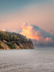 Wall Mural - autumn view of the cliff in Gdynia Orłowo