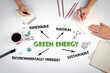 © STOATPHOTO - Green Energy Concept. The meeting at the white office table