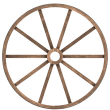 3d Rendering Illustration Of A Cart Wheel