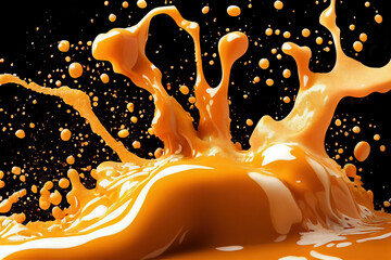 splash of caramel