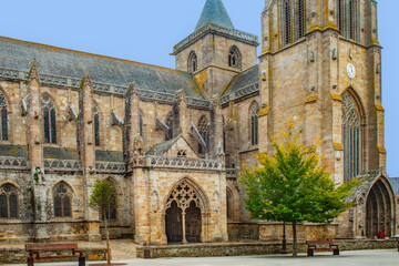 Brittany, Treguier : Saint Tugdual cathedral