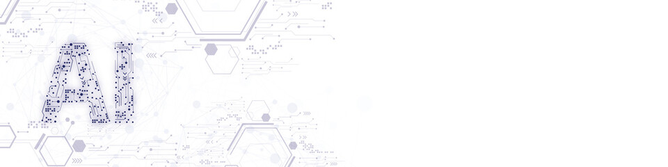 Aufkleber - Ai abstract connect background.