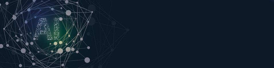Aufkleber - Ai abstract connect background.