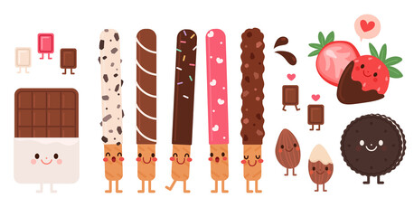 pepero day illustration commemorating the 11th of november. pepero event concept illustration.