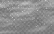 © Leonid - Christmas snow. Falling snowflakes on png background. Vector heavy snowfall. White snowflakes flying in the air. Snow flakes, snow and blizzard. Vector illustration isolated on transparent.